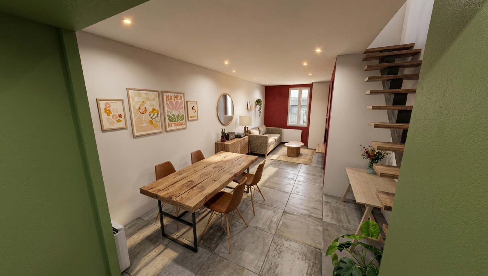 Rendu 3D — Salle à manger — après